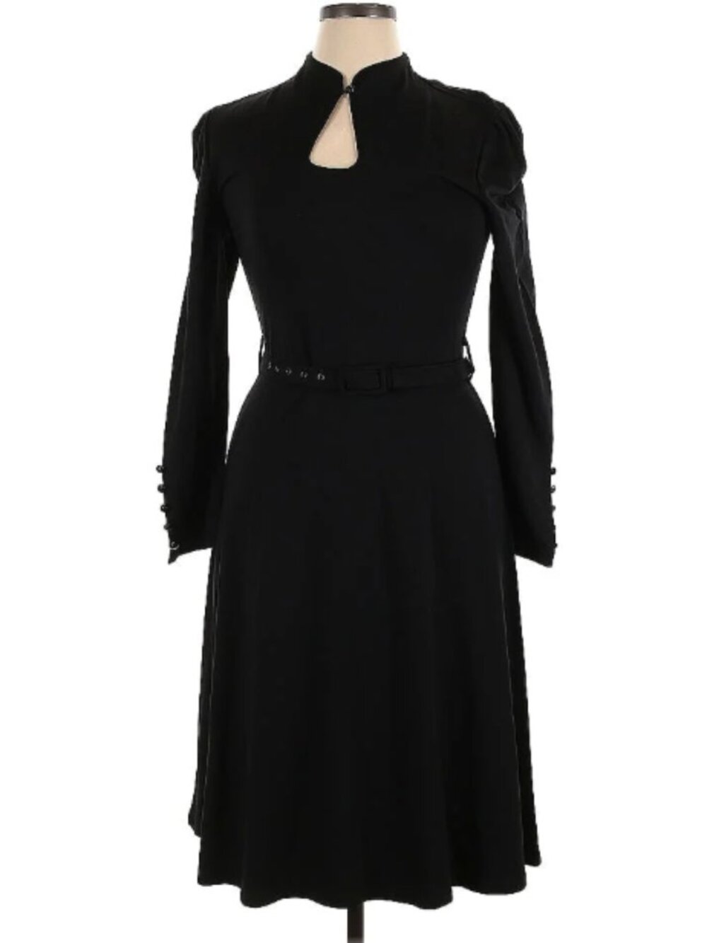 Voodoo Vixen Black Dress with Keyhole Neck - Size XL